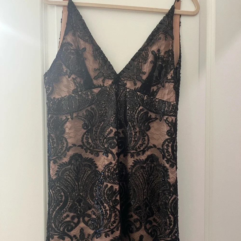 Free People Black Lace Slip Dress - Picture 1 of 4